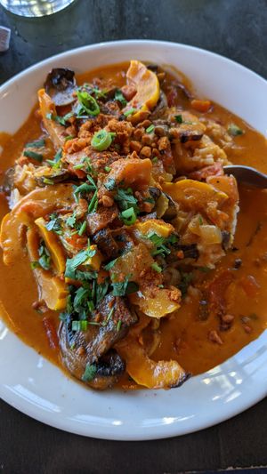 Vegan squash curry at The Roost in Longmont