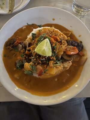 Hearty Vegan Curry  at The Roost in Longmont