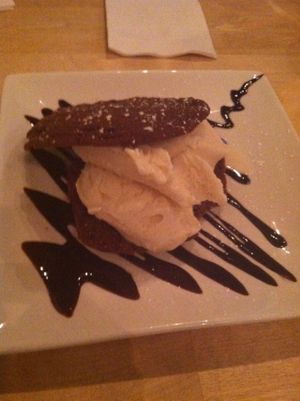 Ice Cream Sandwich: Veganice cream stuffed between house-made cookies. $6.00 at Meze 119 in St Petersburg