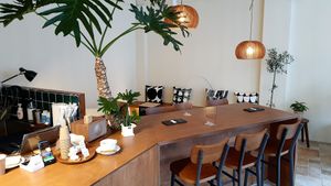 interior of location - seating area 2 at Vegan Mama in Seoul