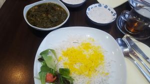 typical Iranian food at Kardamom in Vienna