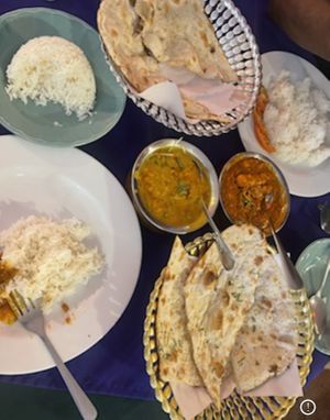 Chana and yellow dal  at Kohinoor in Krabi