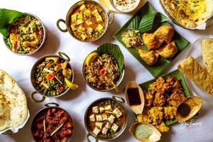 Indian food  at Indian Restaurant Taj Palace in Zurich