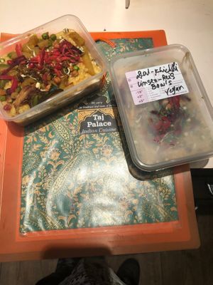 Power food immunity booster Indian Dal Khichdi ( Lentil- Rice- vegetables- and sprouts)  at Indian Restaurant Taj Palace in Zurich