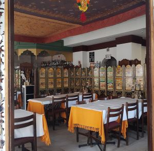 Interior at Indian Restaurant Taj Palace in Zurich