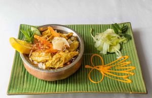 Planted Chicken Biriyani  at Indian Restaurant Taj Palace in Zurich