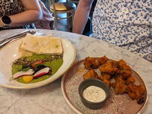 Vegan dishes from the starters part of the menu at The Furnace in Sheffield