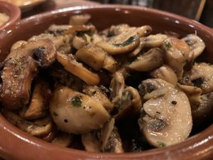 Mushrooms in garlic & tarragon   at The Old Yard Tapas Bar in Darlington