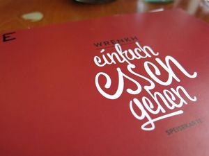 Wrenkh menu at Naturlich Wrenkh in Vienna