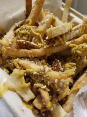 Nice Fries: Sesame + Seaweed + Salt (w/ Pump Cheese) #Veganuary at Nice Times in Milwaukee