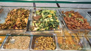 Glass Noodles on lower right corner at Uniquely Vegetarian 优素 in Central Singapore