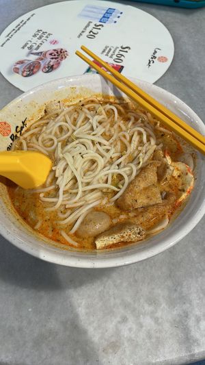 3rd Feb 2022 - Today’s special is Laksa. The portion is good and the gravy is quite delectable too   at Uniquely Vegetarian 优素 in Central Singapore