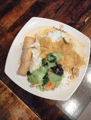 Rice with veggies  at Uniquely Vegetarian 优素 in Central Singapore