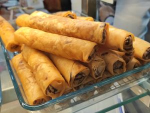 Fried Spring rolls at Uniquely Vegetarian 优素 in Central Singapore