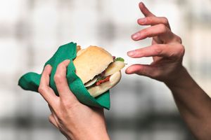Novara, a sandwich with Galician Parmisan-style cheese, black olives, dried tomatoes and herbs at A Parva in A Coruna