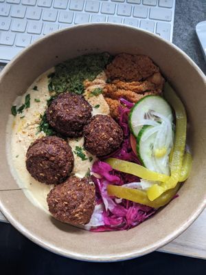 Falafel bowl - decent. at The Hummusapiens in Berlin