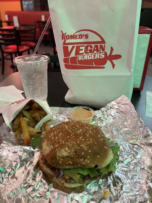  at Romeo's Vegan Burgers in Charlotte