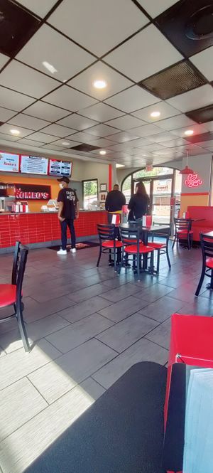 Interior at Romeo's Vegan Burgers in Charlotte