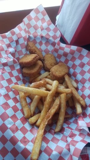 Chicken nuggets at Romeo's Vegan Burgers in Charlotte