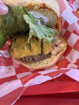   at Romeo's Vegan Burgers in Charlotte