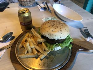 Portobello burger! 👍🏼😁 at Serendipia Encuentro in Salento