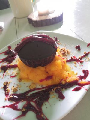 Decadent dessert at Serendipia Encuentro in Salento