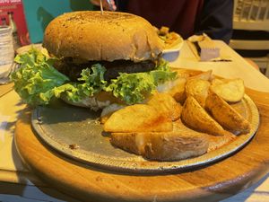 Andino burger  at Serendipia Encuentro in Salento