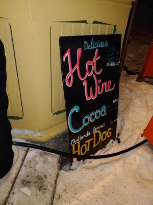 The Drinks Menu at Raketten Bar & Pølse in Tromsoe