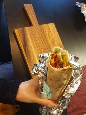 The vegan shawarma at Parrilla in Tromsoe