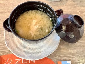 Miso soup at Zen - Plearnary Mall in Bangkok