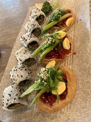 Vegetables rolls  at Zen - Plearnary Mall in Bangkok