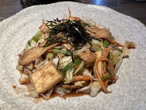Yakisoba (special order with no noodles)  at Zen - Plearnary Mall in Bangkok
