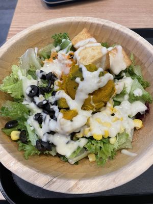 Tofu + pumpkin bowl  at Salady - Mapo Station in Seoul