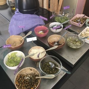 part of the buffet selection, all very delicious and home made looking  at Kao's in Malmo