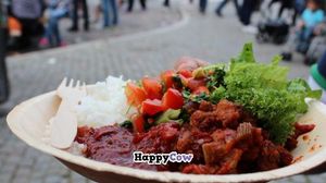 chilli & rice at the Malmo festival 2013 from the Kaos stand at Kao's in Malmo