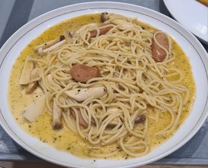 Spaghetti carbonara at Talalaks  in Bangkok