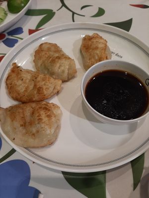Vegetable gyoza at Talalaks  in Bangkok