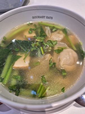 Dumplings soup - so good at Talalaks  in Bangkok