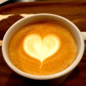 Oat latte at Small Tree in Seoul