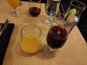 Maracuya et chicha morada at Resto-Bar LIMA in Quebec