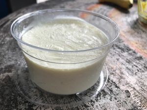 Coconut ice cream  at Mama Koi's Shake Shack in Koh Phangan