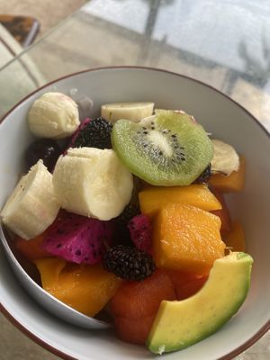 Fruit salad   at Mama Koi's Shake Shack in Koh Phangan