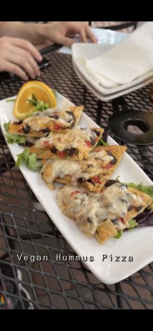 Vegan Hummus Pizza *recommend*  at Secret Garden Cafe in Sedona