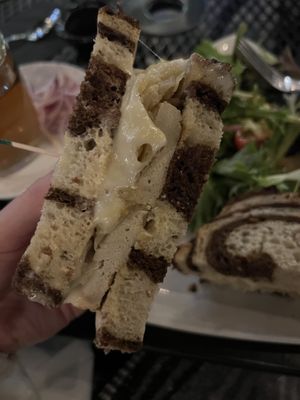 Vegan Rueben inside   at Secret Garden Cafe in Sedona