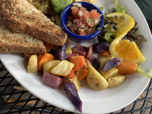 Tricolor potatoes at Secret Garden Cafe in Sedona