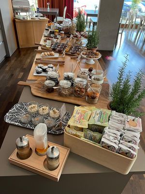 Das Frühstück  at Azalea Park Hotel in Cavalese