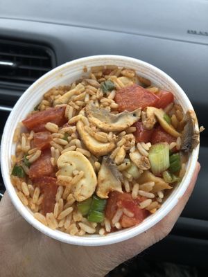 Cajun rice   at Fingers Wings and Other Things in Conshohocken