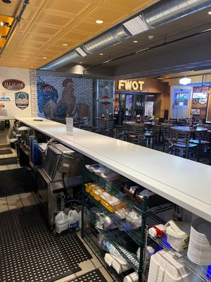 Restaurant area   at Fingers Wings and Other Things in Conshohocken