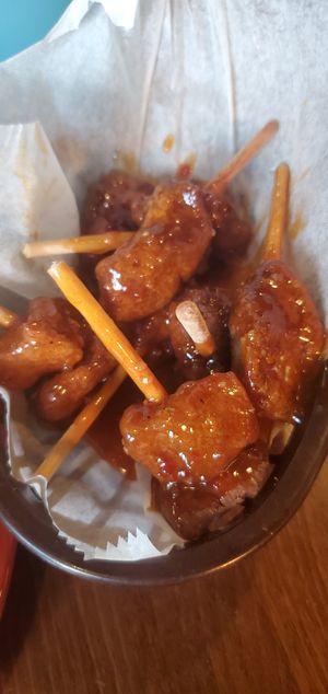 Sweet Chilli Thai wings #Veganuary at Fingers Wings and Other Things in Conshohocken