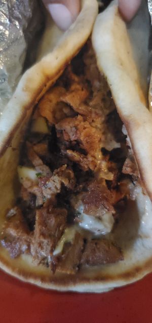 Plantbased Greek Gyro #Veganuary at Fingers Wings and Other Things in Conshohocken